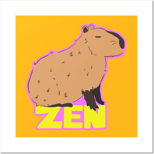Zen Capybara Posters and Art